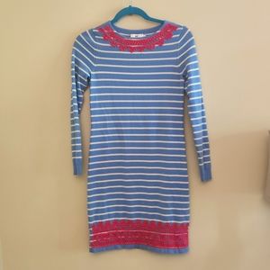 Vineyard Vines Merino Wool Striped Sweater Dress